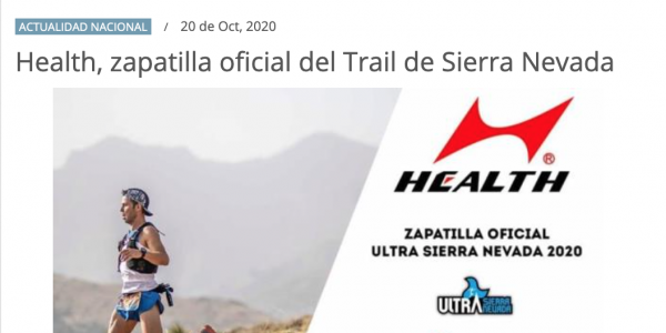 Health, zapatilla oficial del Trail de Sierra Nevada
