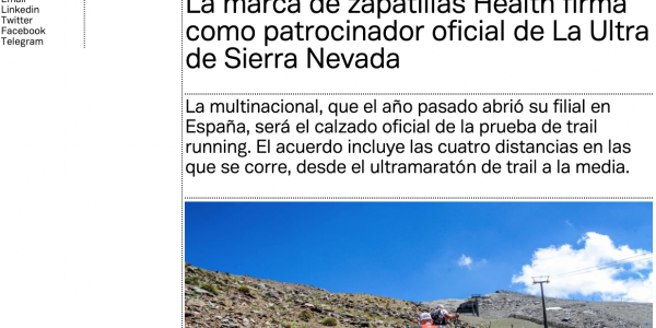La marca de zapatillas Health firma como patrocinador oficial de La Ultra de Sierra Nevada